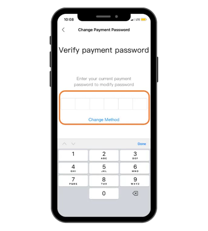 Установка пароля